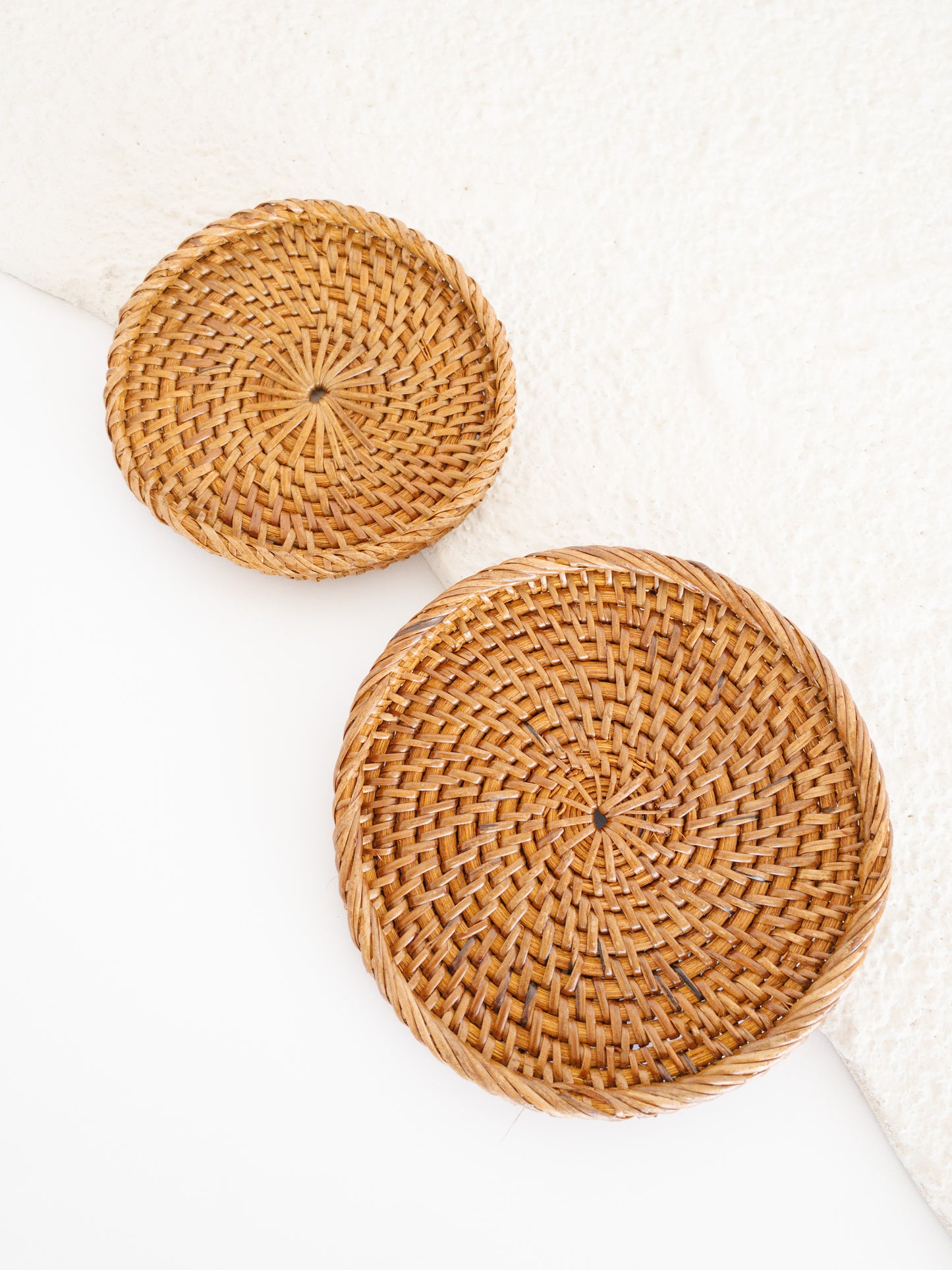 Maya Rattan Ate Coasters (Set of 4)