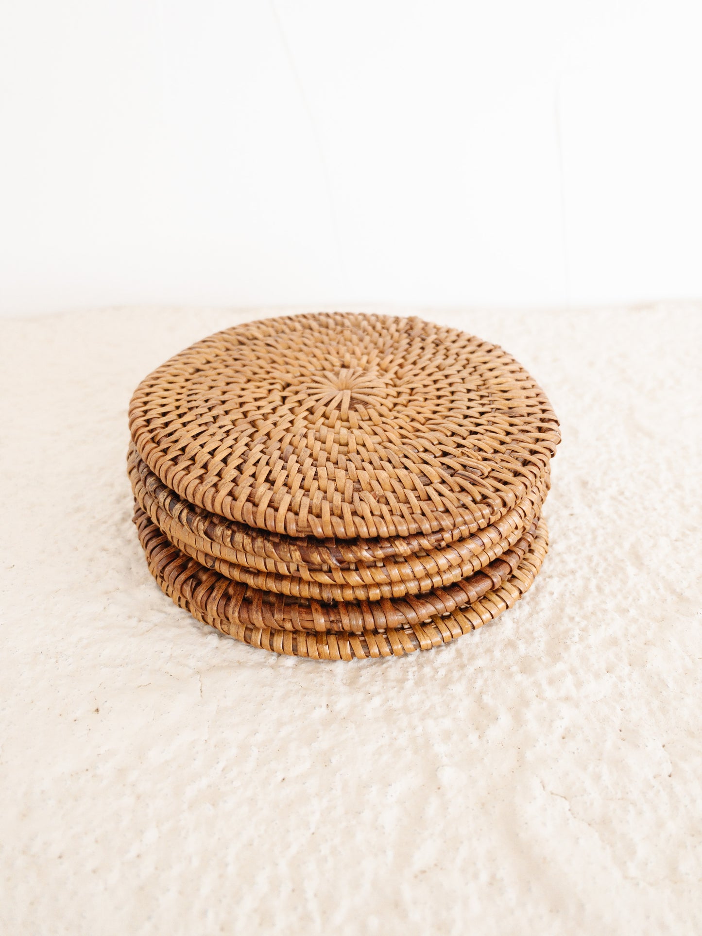 Jennie Rattan Ate Coasters (Set of 4)