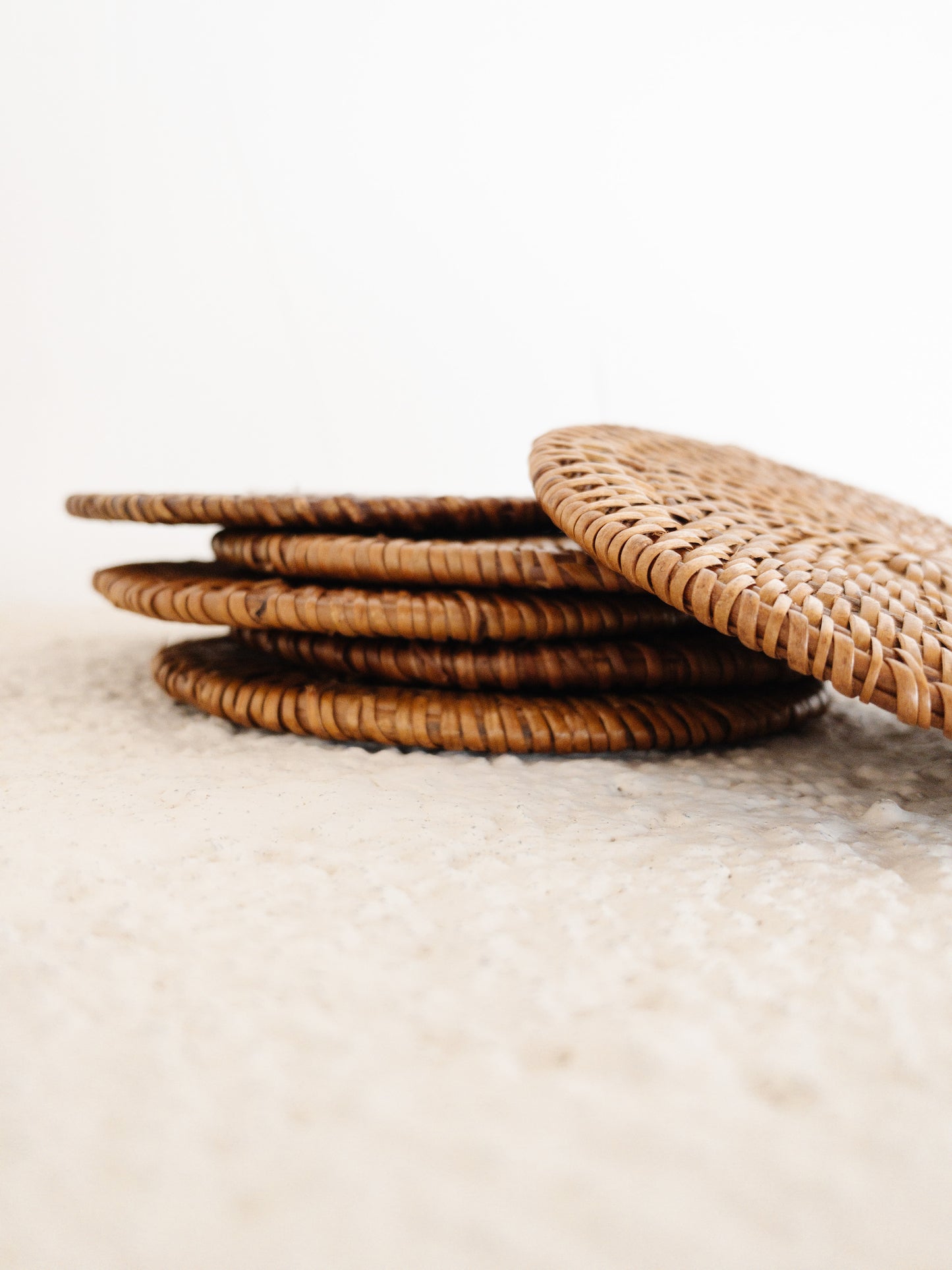 Jennie Rattan Ate Coasters (Set of 4)