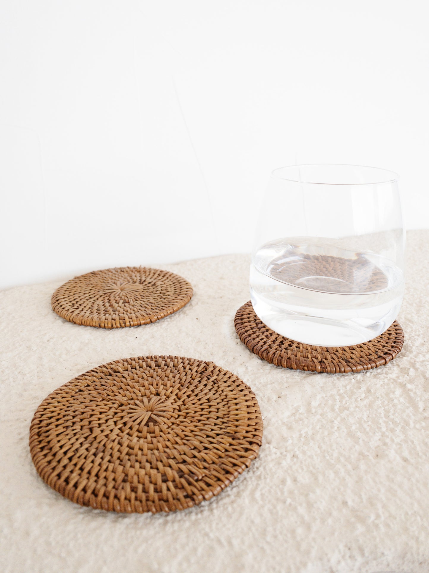 Jennie Rattan Ate Coasters (Set of 4)