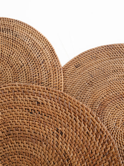 Kaia Rattan Ate Round Placemat