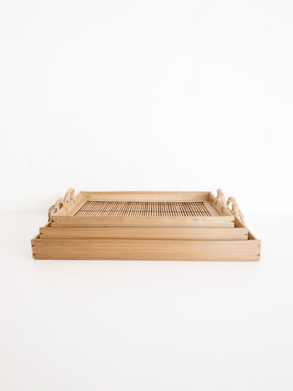 Kaya Bamboo Tray (Set of 3)